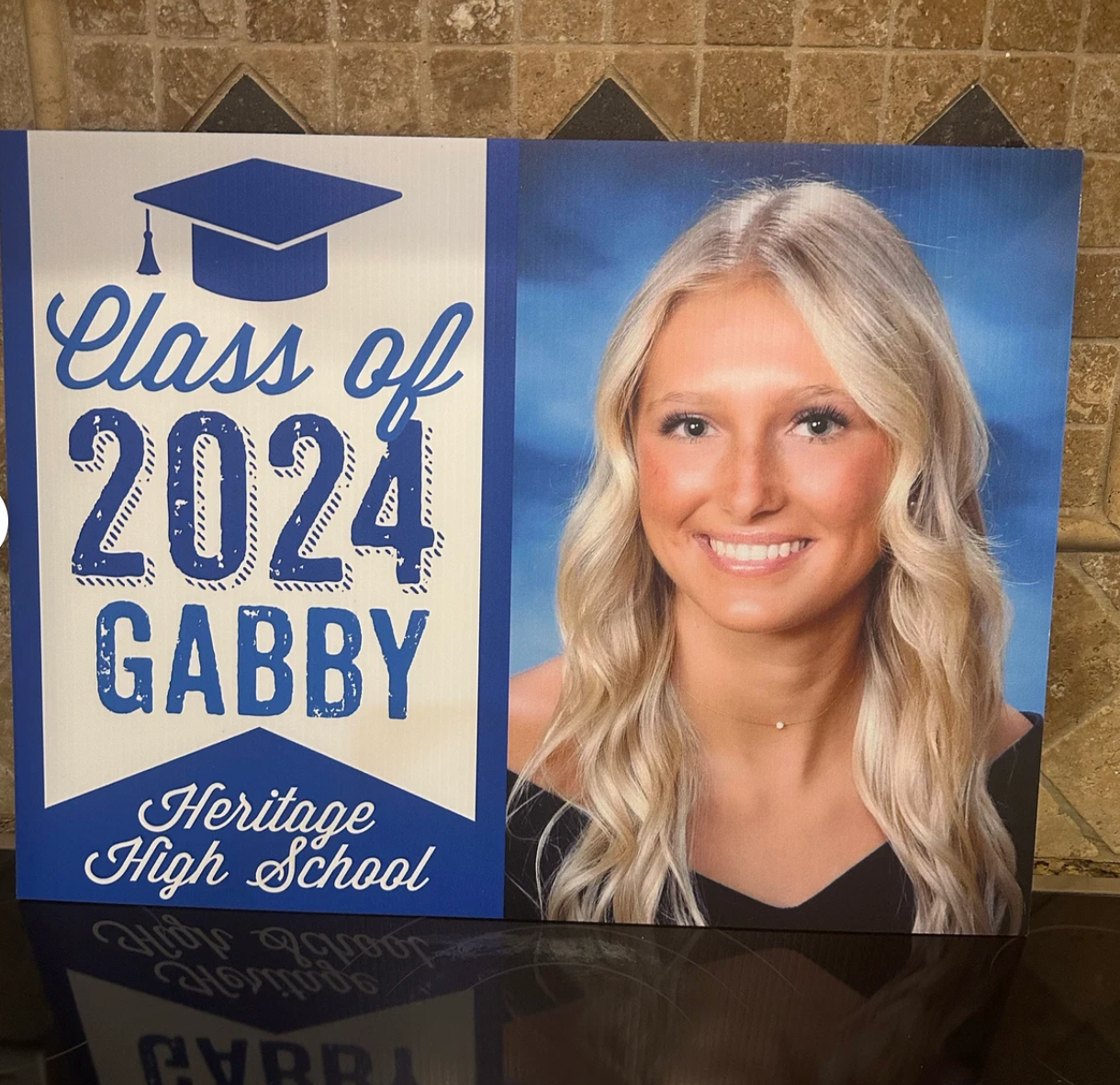 Graduation Yard Sign with Photo