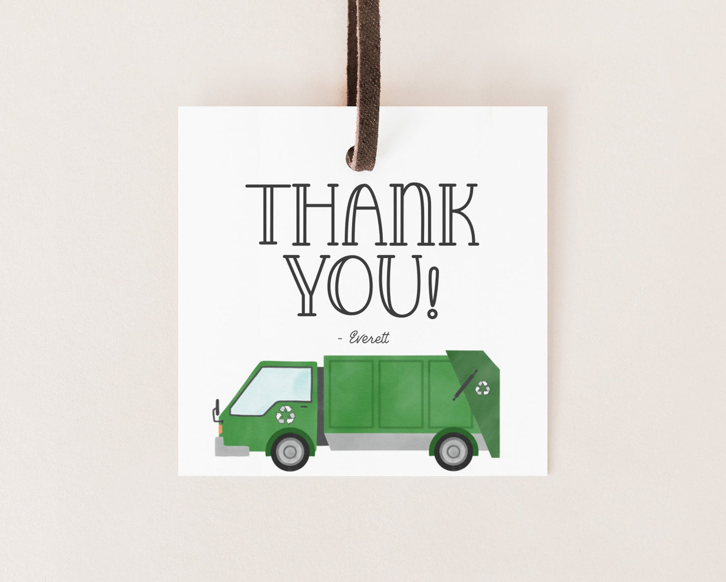 Garbage Truck Birthday Sign - Recycling - Trash Truck Birthday Party - Welcome Sign - Entrance Sign - Wall Decoration - EDITABLE - DIY