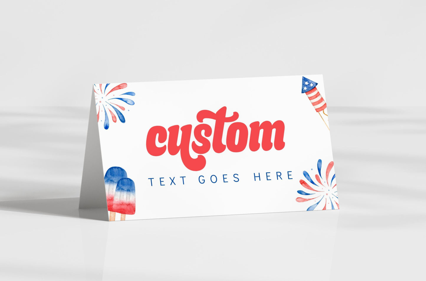 Red White and ONEderful Backdrop, First Birthday Party Decorations - 4th of July Birthday, Patriotic 1st Birthday Banner - FREE US Shipping