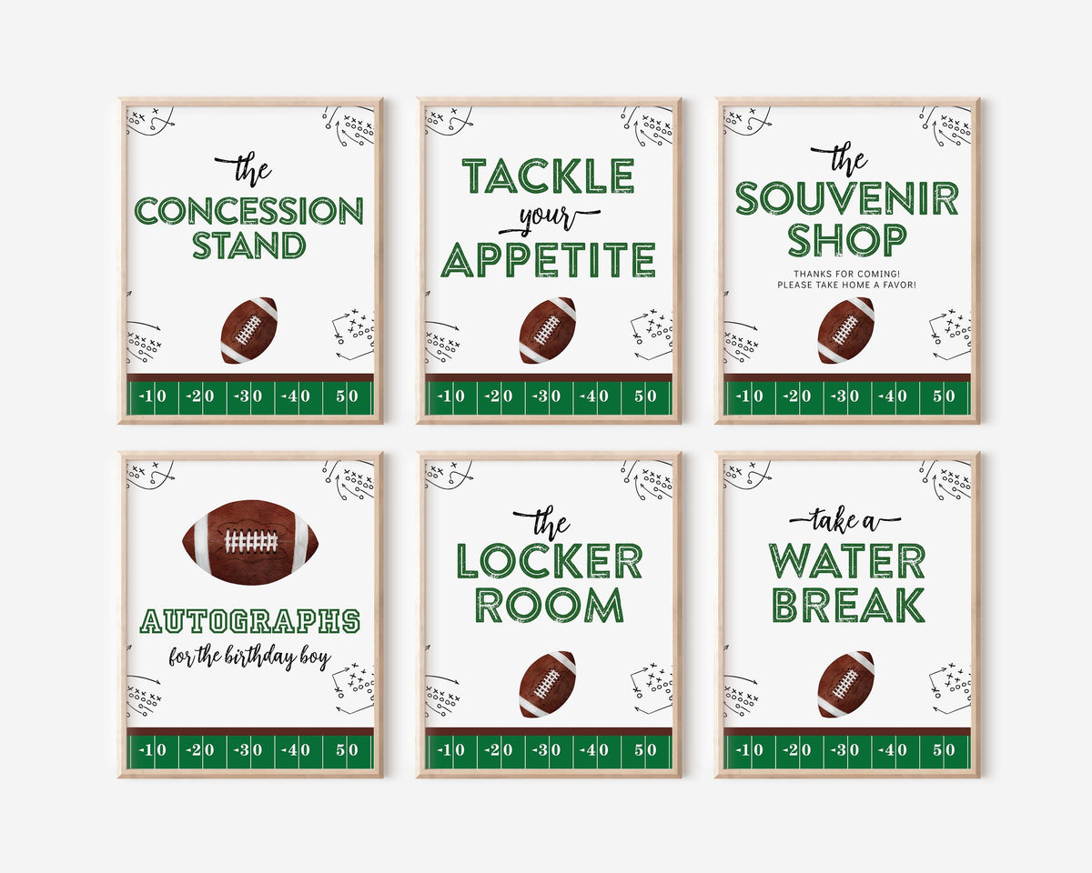 Football Banner Backdrop, Personalized Stadium Name Vinyl Banner, First Year Down 1st Birthday Sign, Football Party Decor, First Down Banner