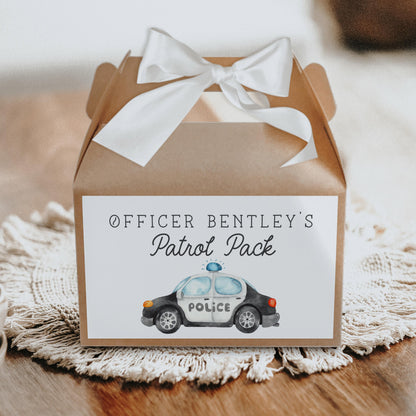 Police Party Goodie Bag Tag