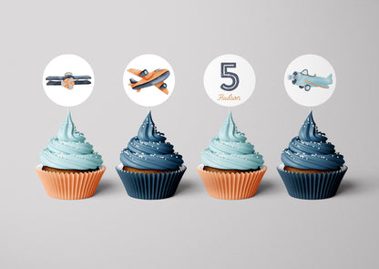 Vintage Airplane Party Signs, Baggage Claim, In Flight Snacks, Passport, Plane Party Decor - Printable Digital Files, INSTANT DOWNLOAD