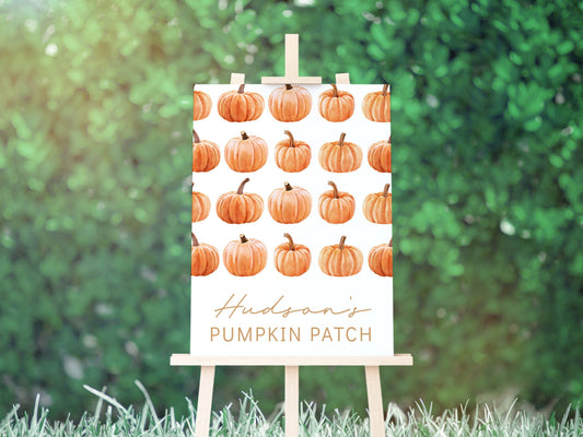 pumpkin patch easel sign