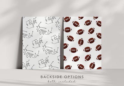 First Year Down Birthday Party Invite - 1st Birthday Invitation, Football Digital Invite, Boy Sports Birthday Party, Editable Corjl Template