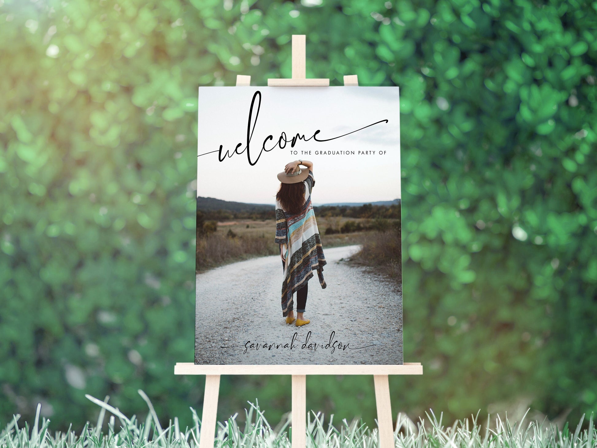 Birthday Party Welcome Sign, Grad Party Sign, Retirement Welcome Sign, Wedding Entrance Sign, Anniversary Welcome Sign, EDITABLE Template