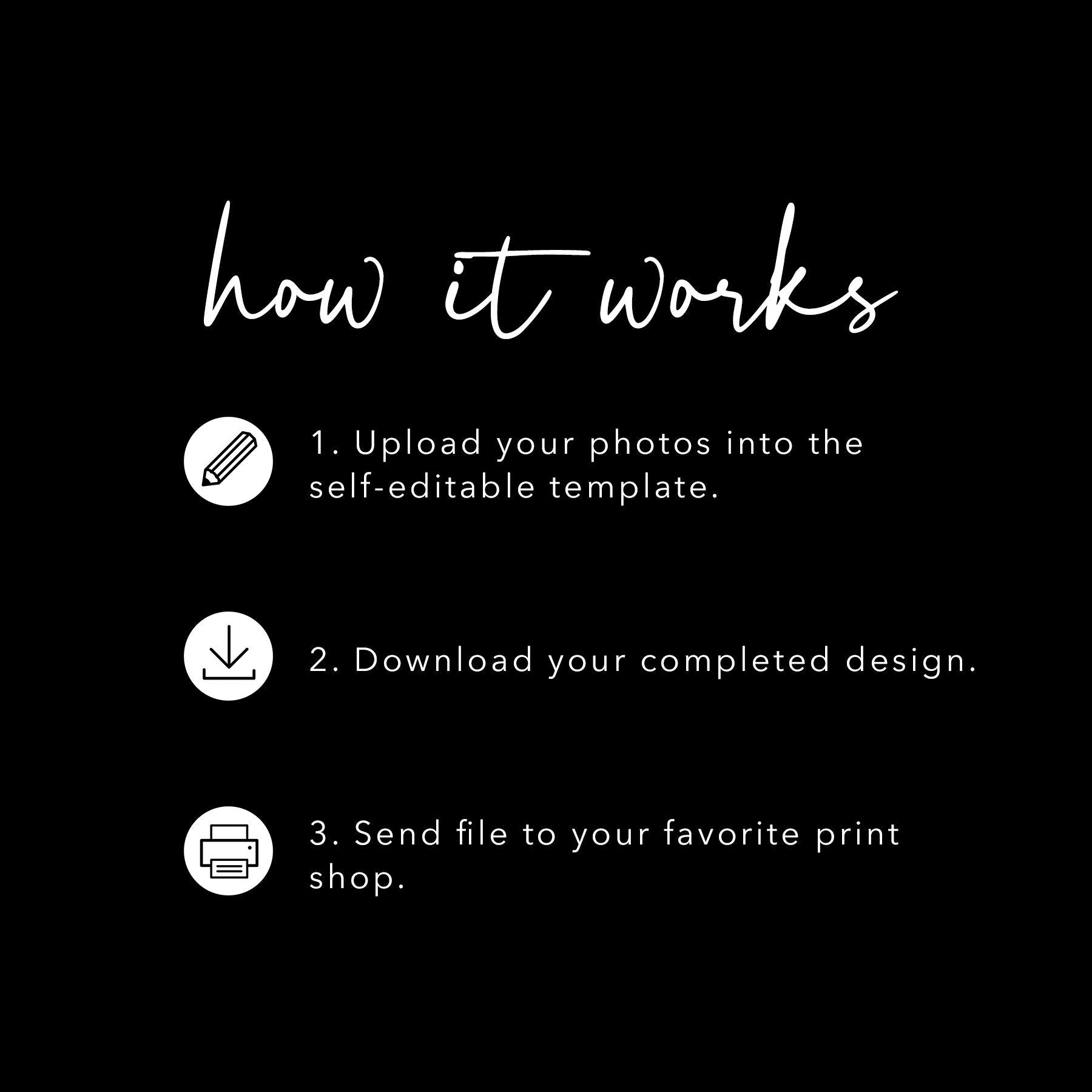 Graduation Photo Template, Photo Collage Sign, 16 School Picture Banner, Photo Board, Preschool, Pre K, Grad Party Decor, EDITABLE