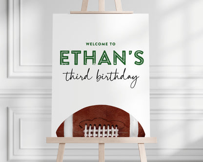 Football Banner Backdrop, Personalized Stadium Name Vinyl Banner, First Year Down 1st Birthday Sign, Football Party Decor, First Down Banner