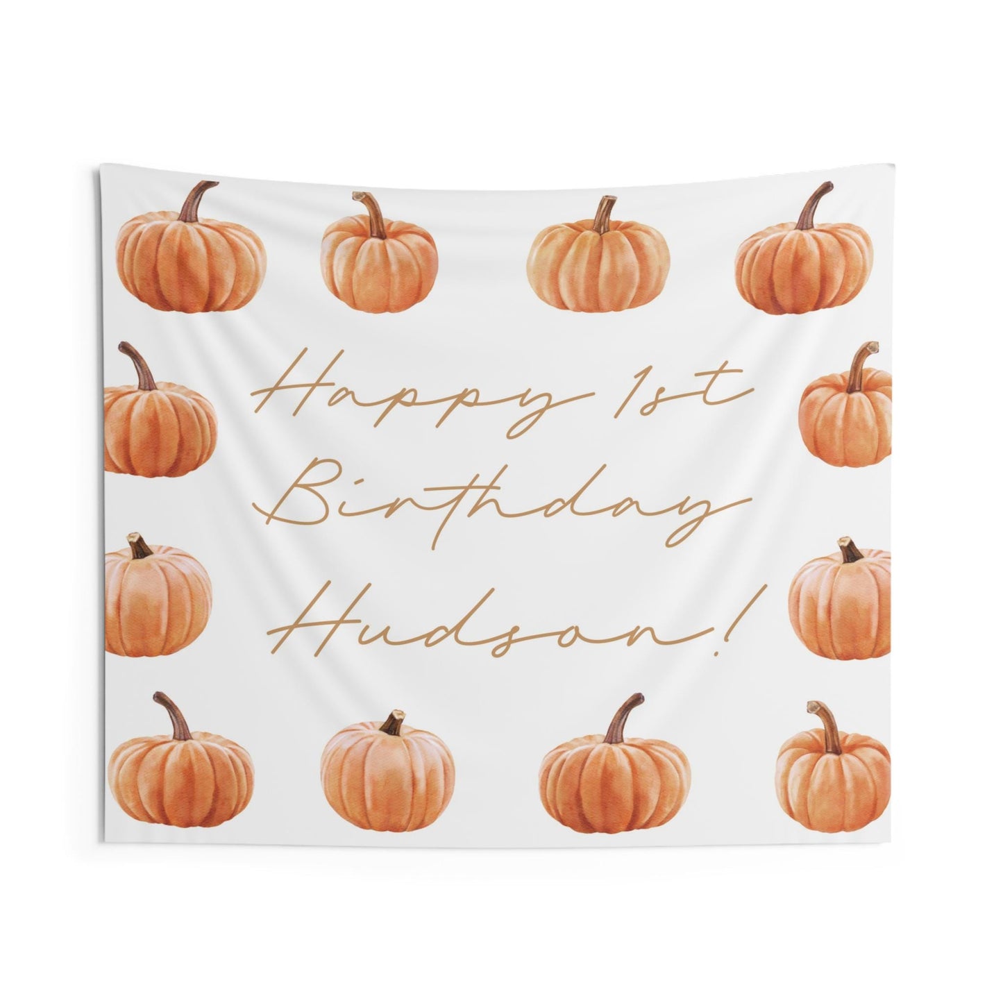 Pumpkin Party Backdrop - Pumpkin Party Wall Decoration - Fall Autumn Birthday Banner - DIGITAL FILE
