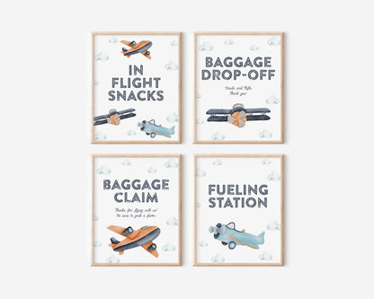 Airplane Birthday Time Capsule - Vintage Time Flies 1st Birthday, First Birthday Party Message, Instant Download, EDITABLE TEMPLATE