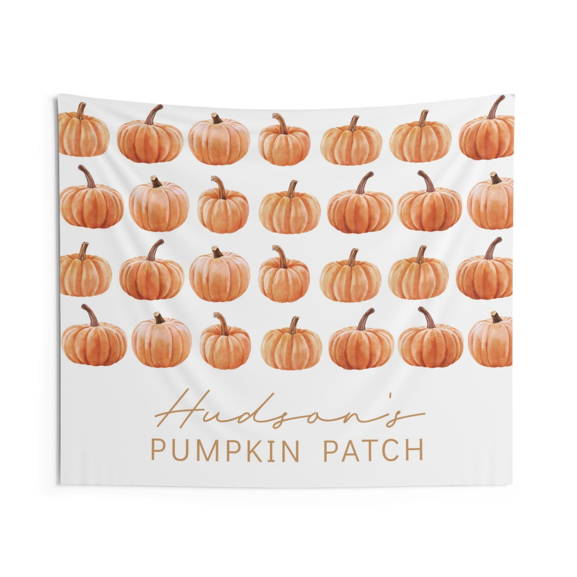 Pumpkin Backdrop, Pumpkin Patch Welcome Sign, Birthday Party Backdrop, Pumpkin Decorations, Large Banner, Wall Tapestry - FREE US Shipping