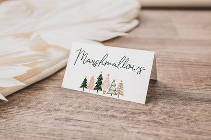 Girl Winter ONEderland BUNDLE - December 1st Birthday Party Decor Package, Invite, Signs, Time Capsule, Editable Pink Green Peach Gold Trees