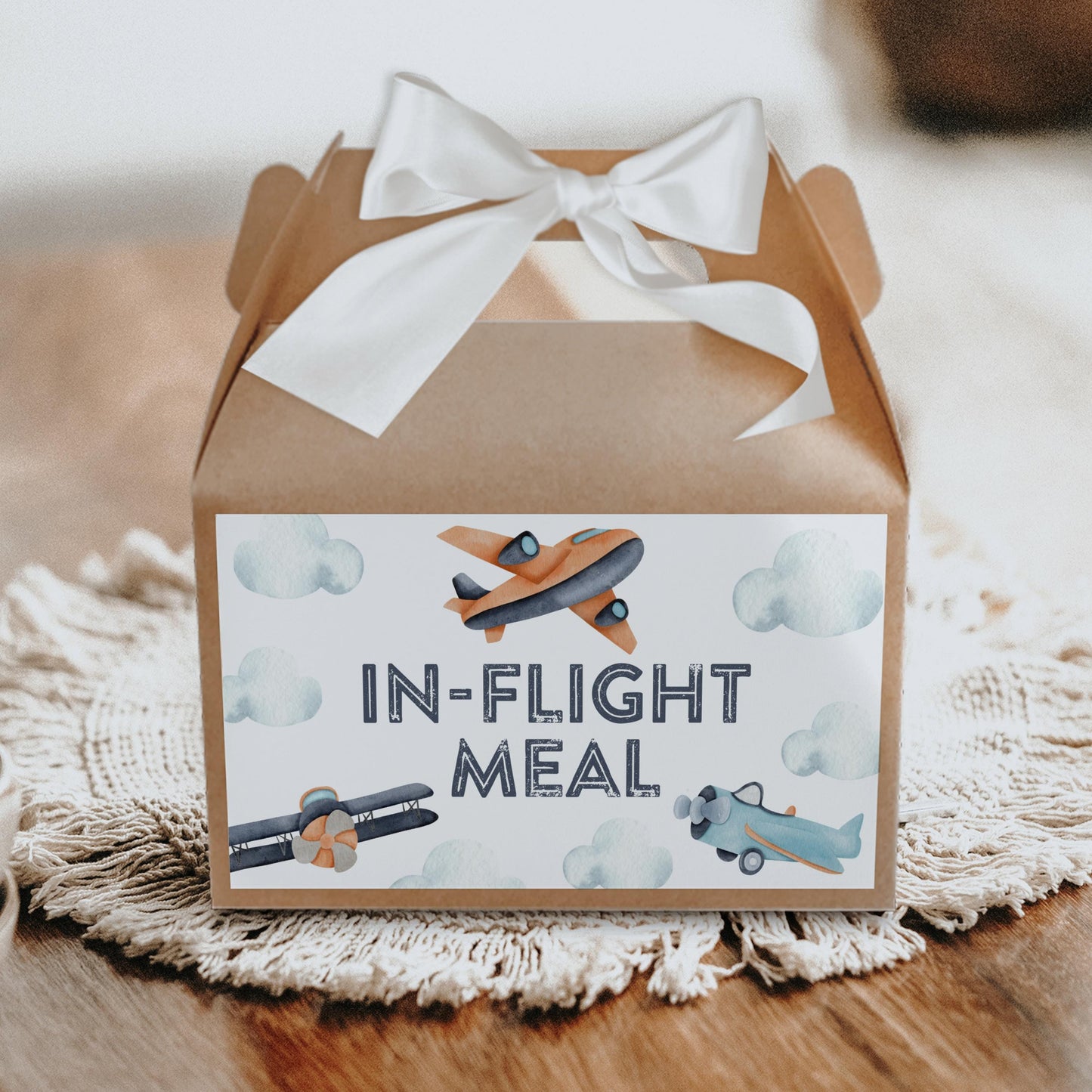 Airplane Birthday Time Capsule - Vintage Time Flies 1st Birthday, First Birthday Party Message, Instant Download, EDITABLE TEMPLATE