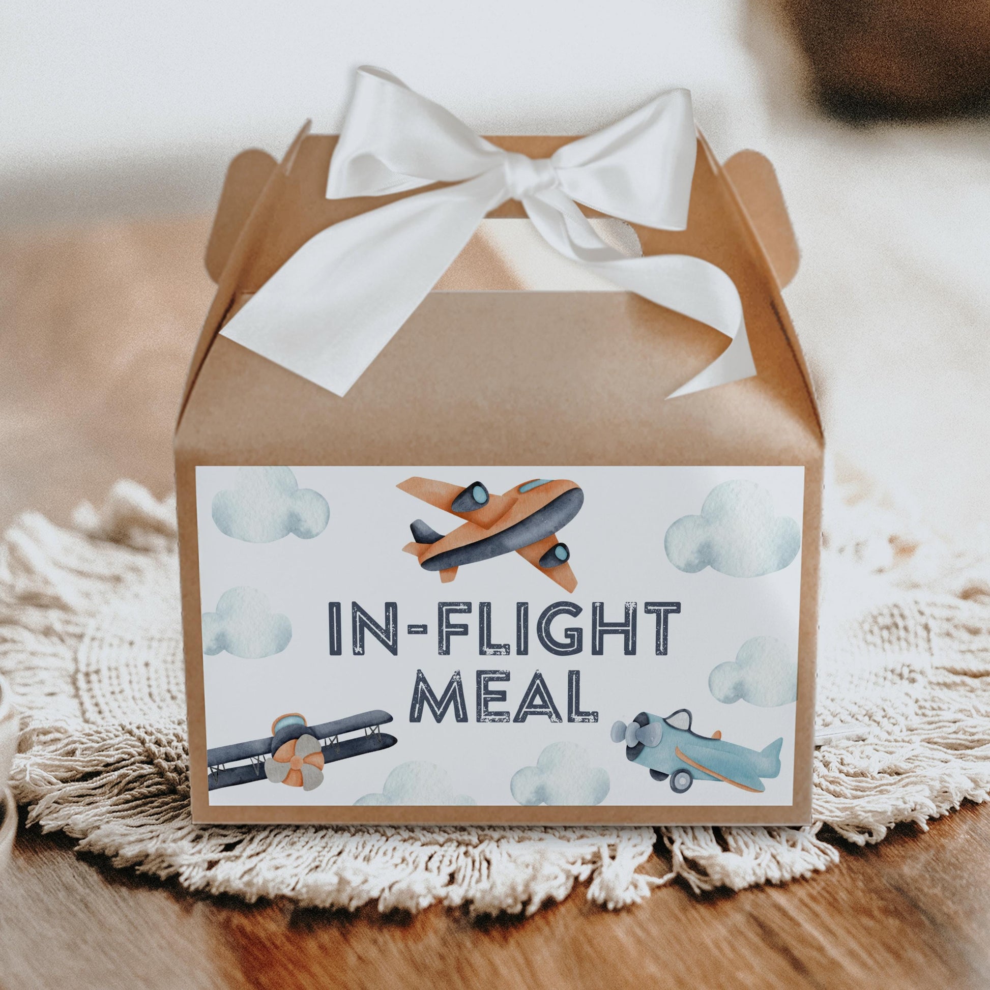 Airplane Birthday Time Capsule - Vintage Time Flies 1st Birthday, First Birthday Party Message, Instant Download, EDITABLE TEMPLATE