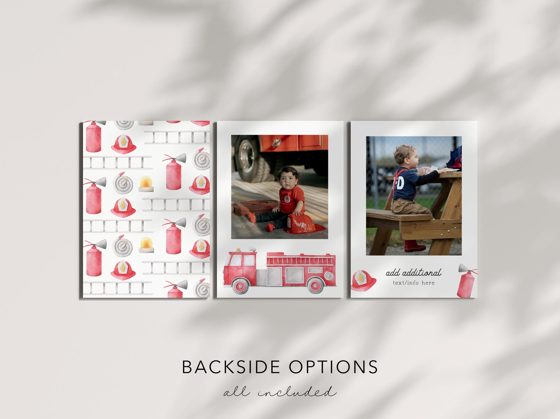 Two the Rescue 2nd Birthday Party Invite | Firetruck Birthday Invitation | Printable Fireman Fire Engine Editable Template