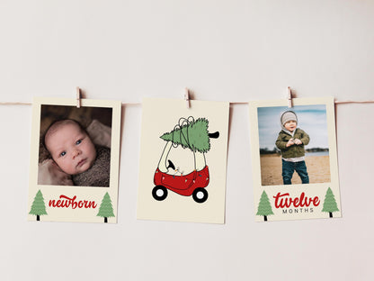 Christmas Tree Toy Car Party Sign Set - Oh What Fun First Birthday Decor - Hot Cocoa Bar, Sweet Shop, Ornament Favor Sign - INSTANT DOWNLOAD