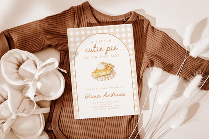 Cutie Pie Pumpkin Baby Shower Invite