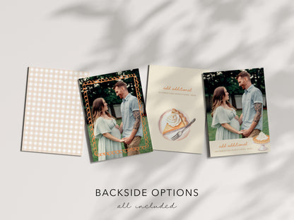 Little Cutie Pie Baby Shower Invitation | Pumpkin Pie Invite | Printable Template | Fall Coed Couples Sprinkle | Thanksgiving Gender Reveal