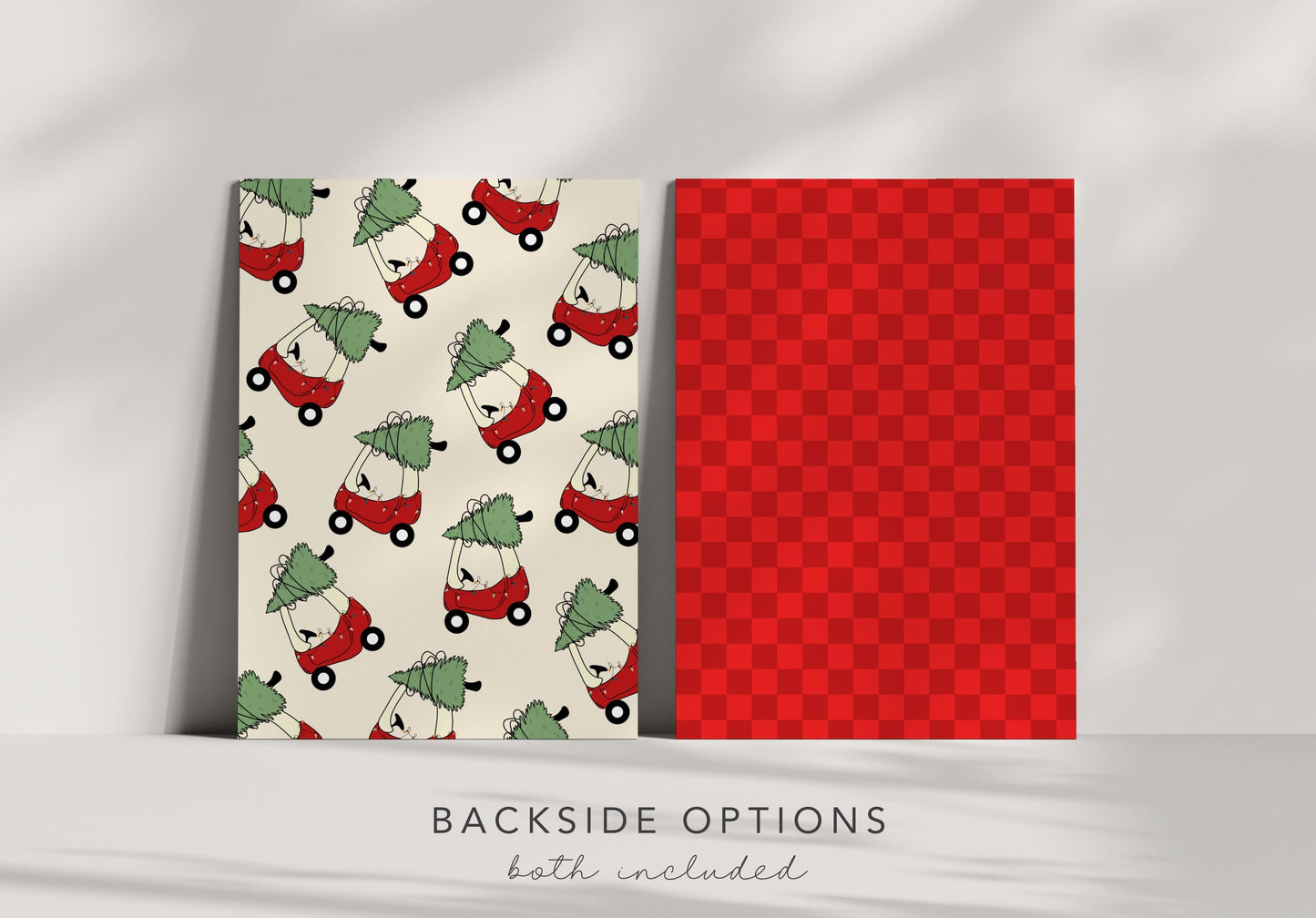 Oh What Fun Christmas Birthday Invitation | Holiday 1st Birthday Party Invite | Editable Red Toy Car with Christmas Tree Birthday Printable