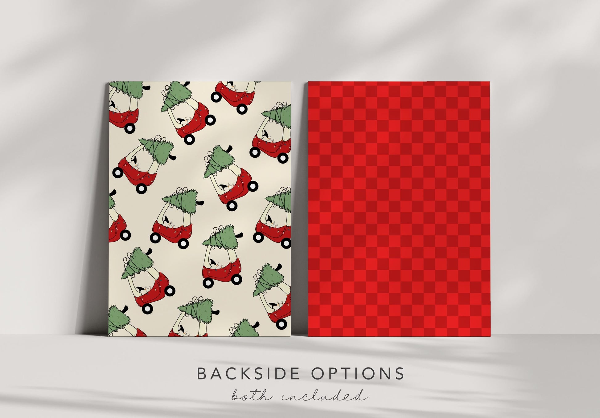 Oh What Fun Christmas Birthday Invitation | Holiday 1st Birthday Party Invite | Editable Red Toy Car with Christmas Tree Birthday Printable