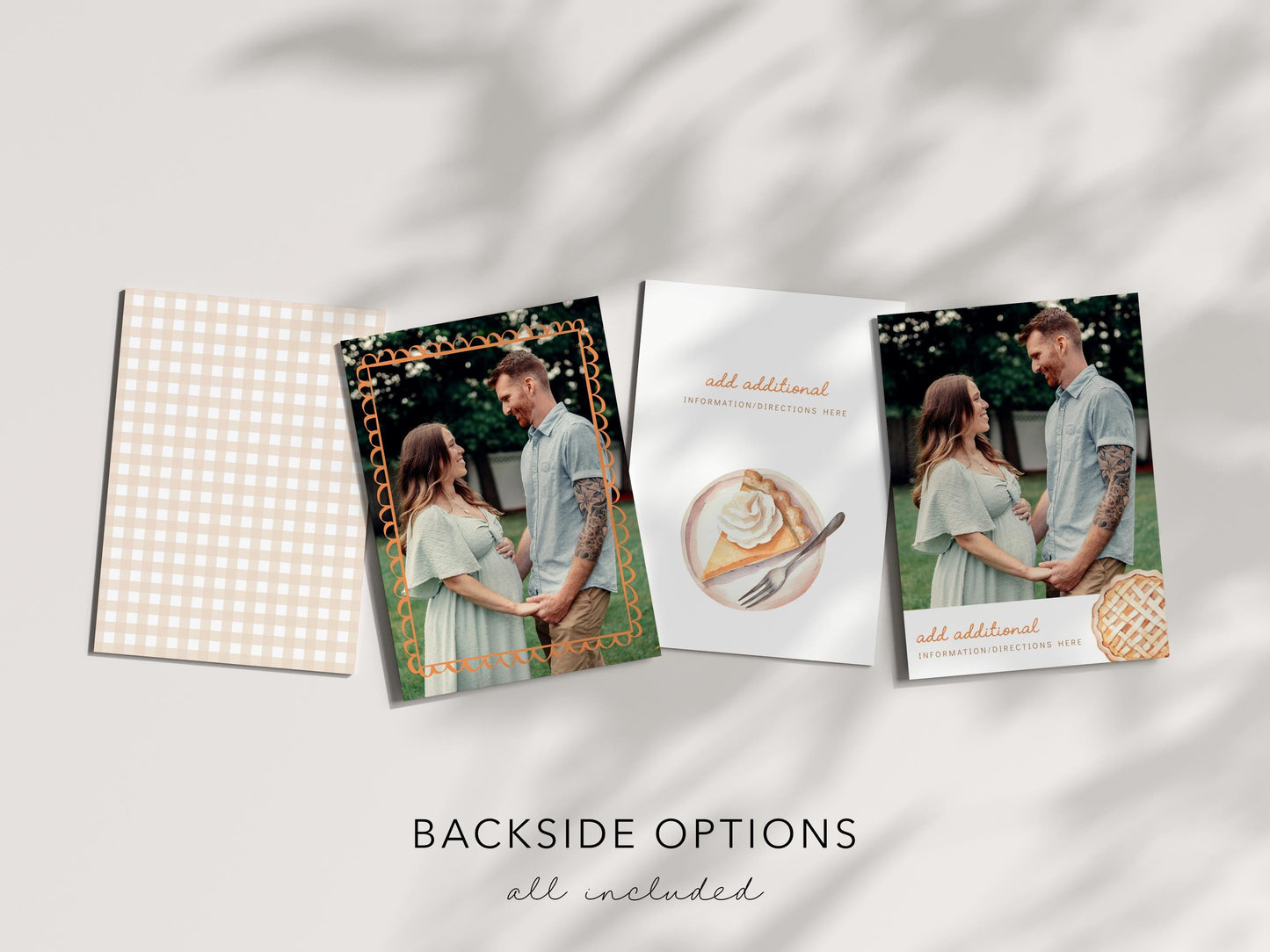 Editable Cutie Pie Baby Shower Invitation Template | Fall Thanksgiving Coed Invite | Pumpkin Pie Whimsical Baby Shower Corjl Template