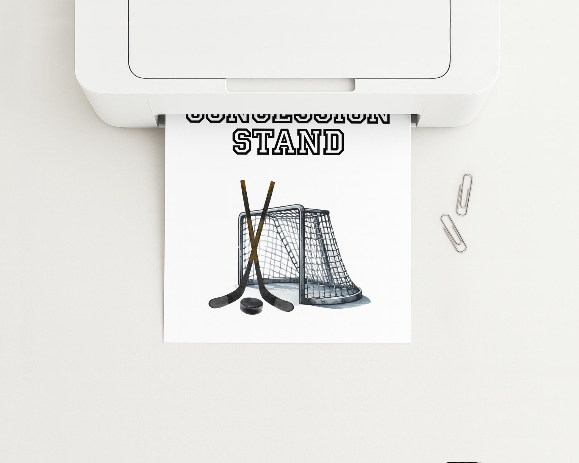 Hockey Concession Stand Sign - Ice Hockey Birthday Party Decor - Food Dessert Table - Printable Digital 8x10 - INSTANT DOWNLOAD