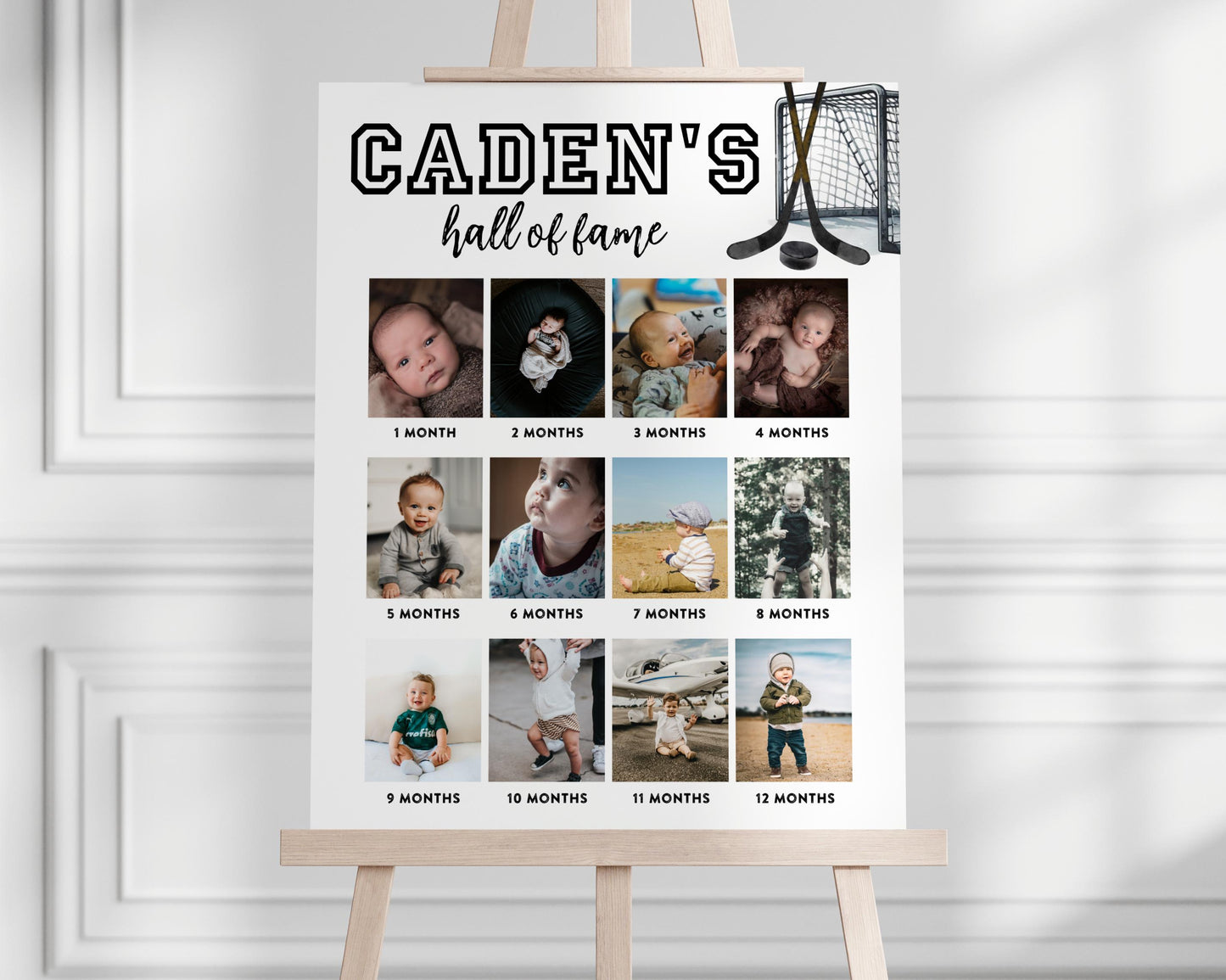 Hockey Party Favor Sign | Editable Pro Shop Template for Birthday Party
