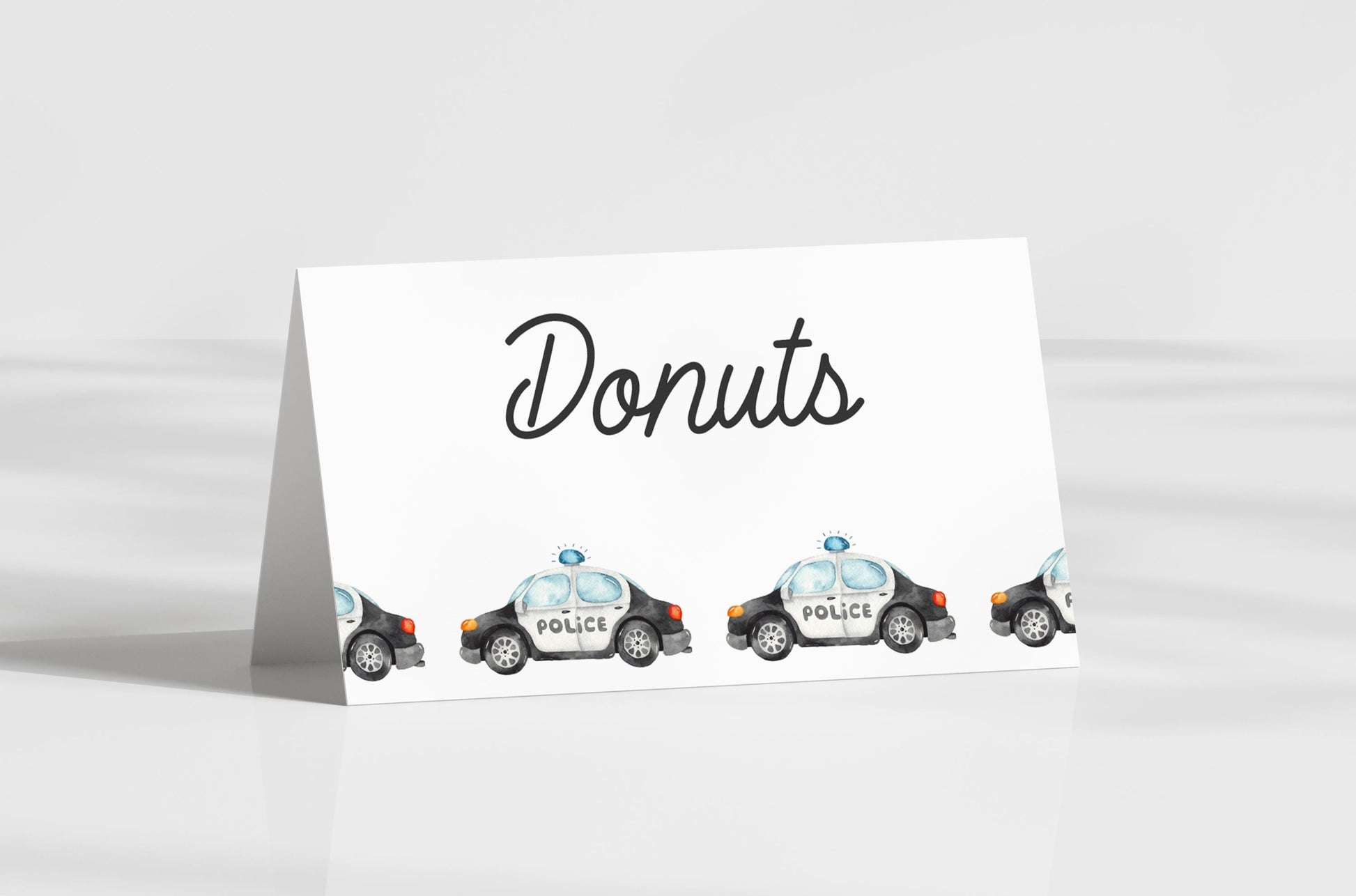 Police Baby Shower Invitation, Daddy's Backup, Couples Baby Sprinkle Invite, Editable Template