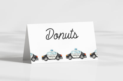 Police Baby Shower Invitation, Daddy's Backup, Couples Baby Sprinkle Invite, Editable Template