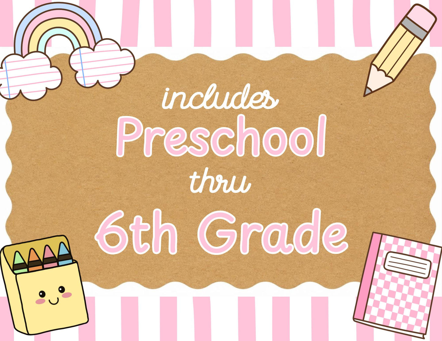 First Day of School Sign Printable, Preschool to 6th Grade, Back to School Sign, First Day Photo Prop, Pink Aesthetic INSTANT DOWNLOAD