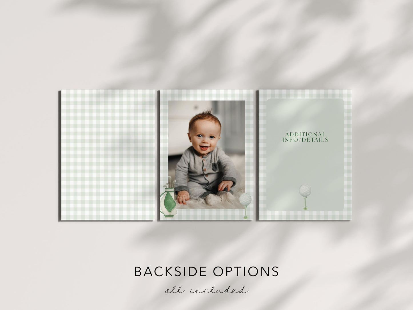 Golf First Birthday Invitation, Mastered First Year Invite, Editable Canva Template, Boys 1st Birthday Golf Party Invitation