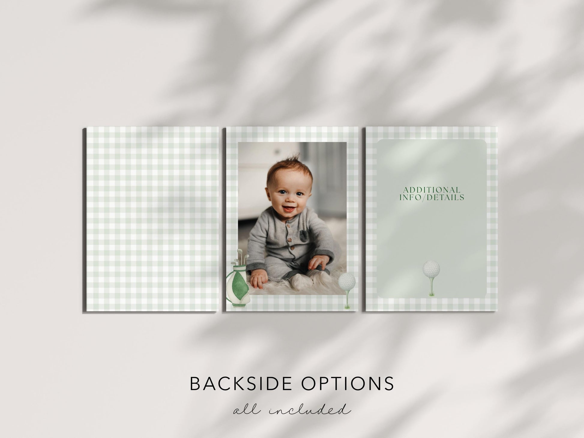 Golf First Birthday Invitation, Mastered First Year Invite, Editable Canva Template, Boys 1st Birthday Golf Party Invitation