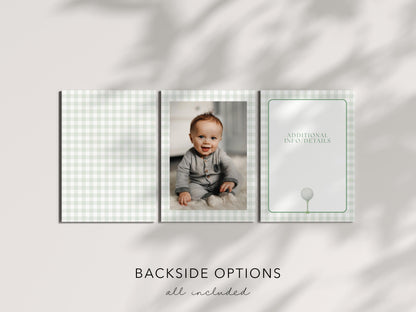 Golf First Birthday Invitation, Mastered His First Year Invite, Editable Canva Template, Boys 1st Birthday Golf Party Invitation