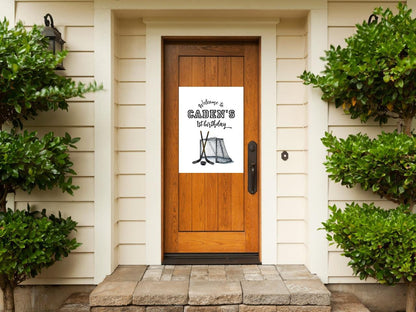 Hockey Welcome Sign - The Great One 1st Birthday - Ice Hockey Entrance Decor - Editable Template