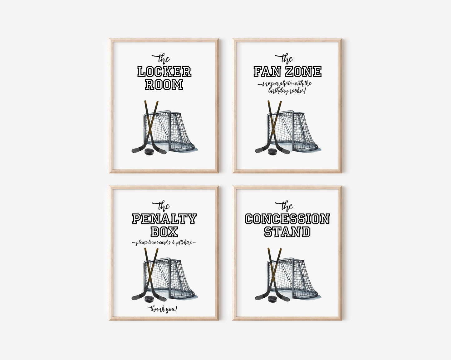 Hockey First Birthday Photo Banner, Monthly Milestone Banner, Newborn to 12 Months, First Year Down Birthday Decorations