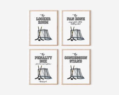 Hockey First Birthday Photo Banner, Monthly Milestone Banner, Newborn to 12 Months, First Year Down Birthday Decorations